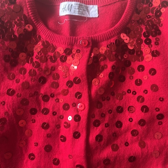 Red matching set cardigan and skirt size 3/4T - Picture 5 of 5